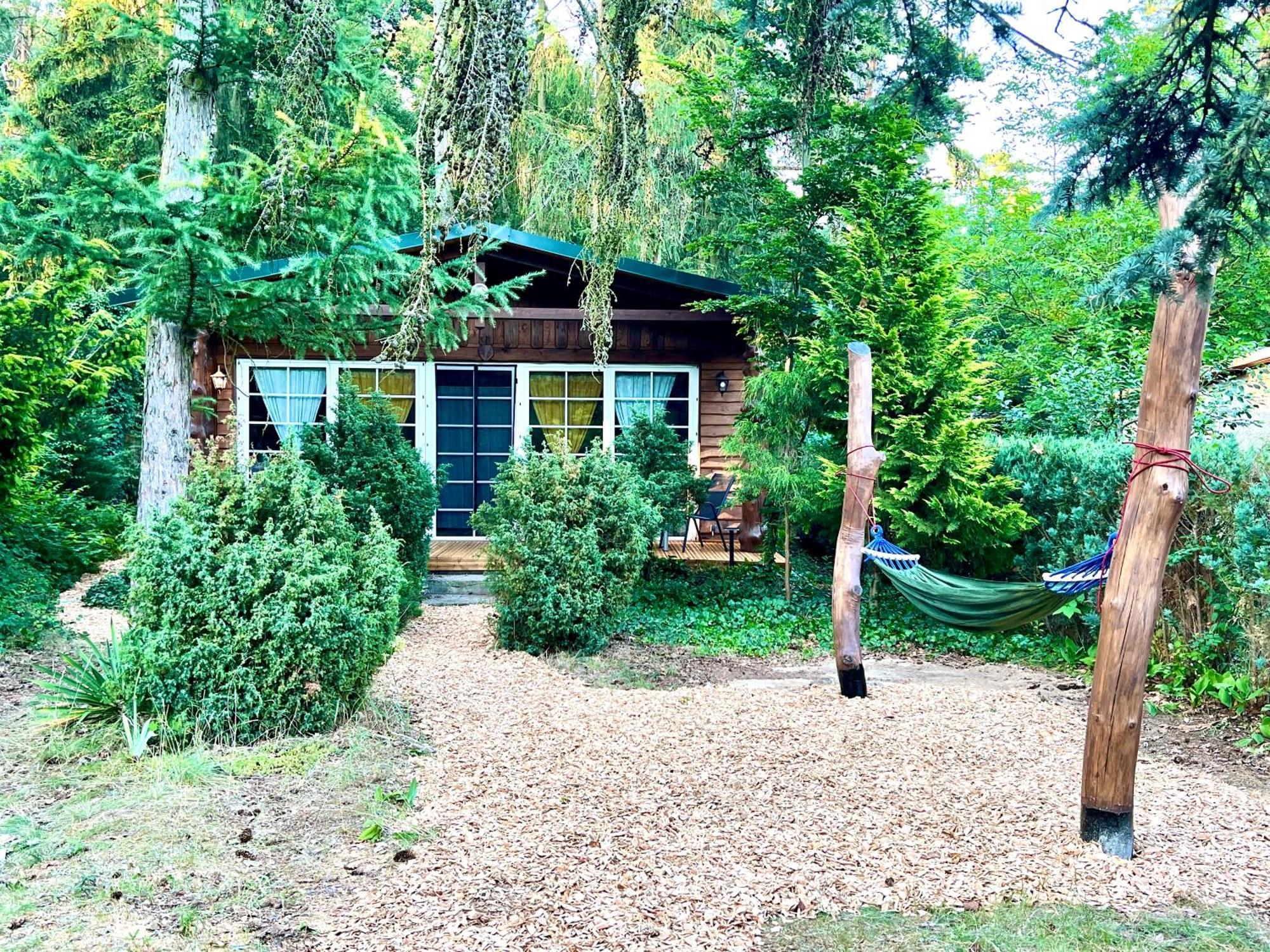 Holzhaus Baerenhoehle Am Wald Und See Neuruppin Eksteriør billede